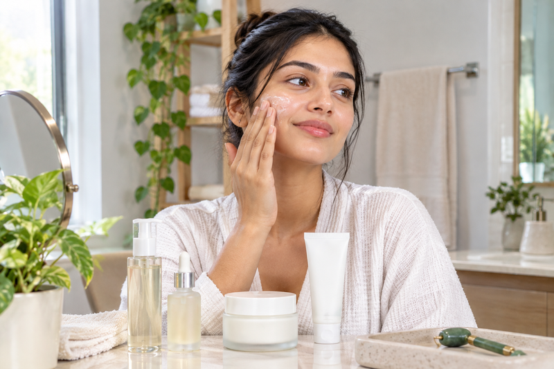 Skincare routine for combination skin