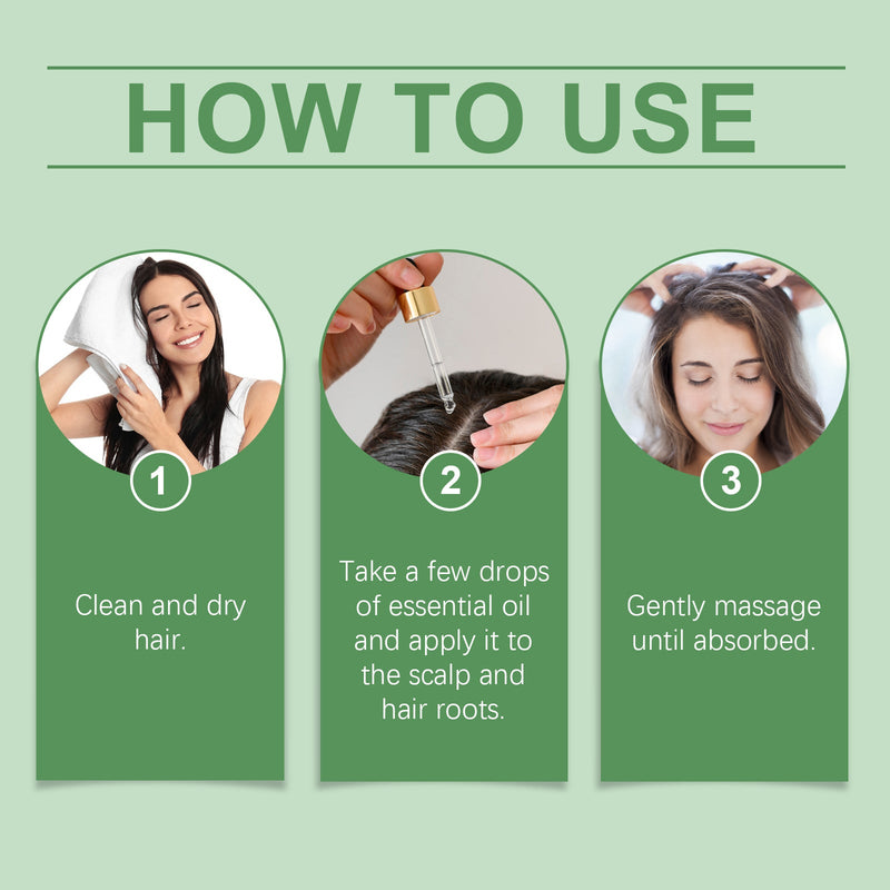 Hoegoa Rosemary Hair Care Essential Oil Nourishes And Hydrates Hair, Hydrates And Softens Hair Care Oil