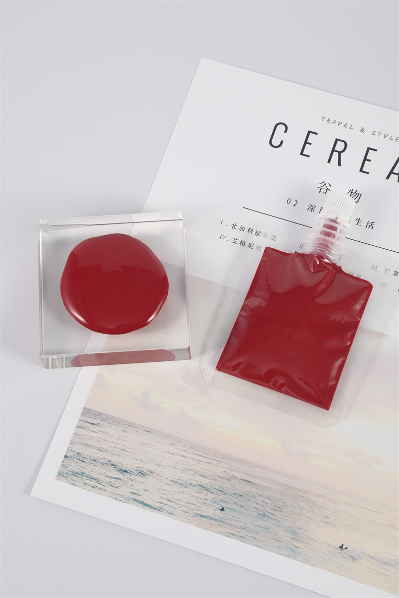 Lip Color Paste 30g Lip Gloss DIY Raw Material Base Moisturizing Non-Stick Cup Lip Gloss Dual-Use