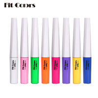 Fit Colors Fluorescent Luminous Color Eyeliner Rainbow Painted Graffiti Waterproof Quick Drying Eyeliner