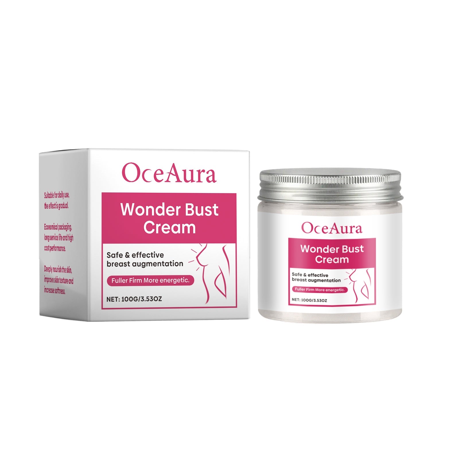 OceAura Breast Care Cream Plump And Nourish Breast Skin Lift Line Elastic Massage Treatment Cream