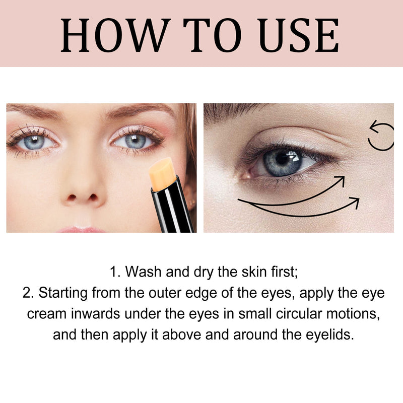 Retinol Eye Stick, Eye Area Moisturizing Light Line Dark Circles Lift Firming Eye Cream