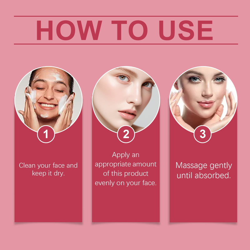 Hoygi Hyaluronic Acid Brightening Essence (Pink) Moisturizing And Moisturizing Deep Moisturizing, Firming And Improving Facial Skin Tone Essence