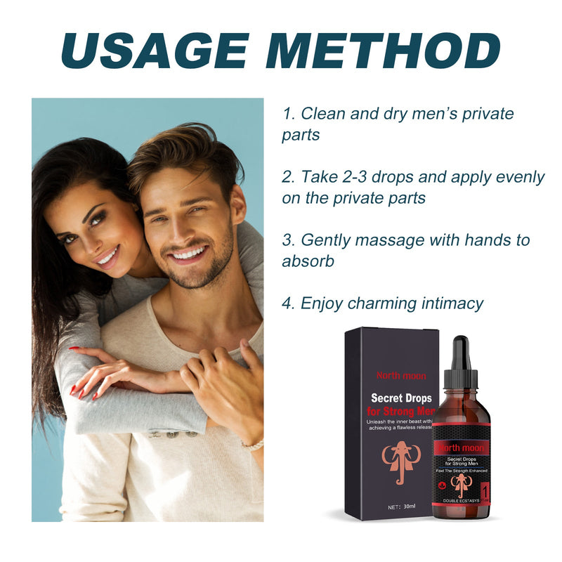 Secret Drops For Strong Men, Strong Men, Men's Body Care Strong Vitality Physical And Mental Pleasure Massage Essential Oil