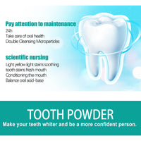 EELHOE 5 Day Whitening Tooth Powder, Clean Teeth Remove Dirt Plaque Fresh Mouth Clean Teeth Powder