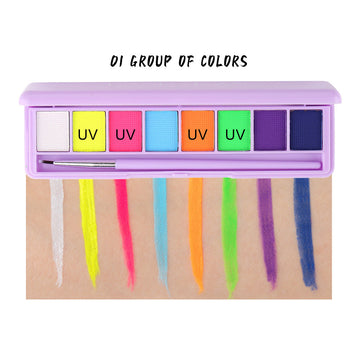 HANDAIYAN Water Soluble Body Paint Eyeliner Eyeshadow Ultraviolet Glow Paint Face Body Pigment