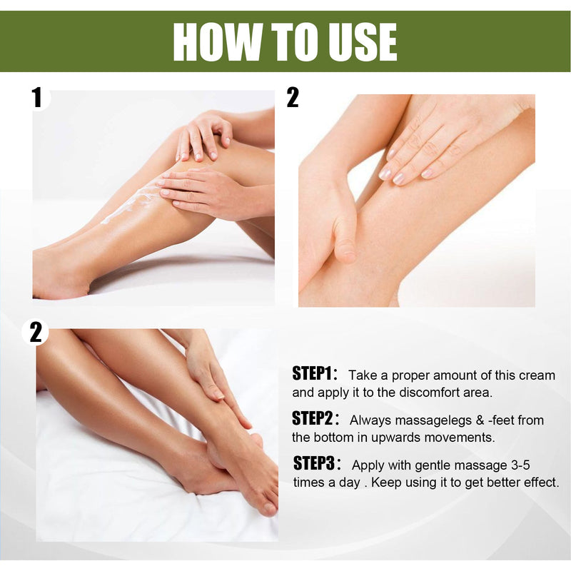 EELHOE Leg Repair Cream Relieves Leg Discomfort Massage Leg Repair Cream For Raised Veins