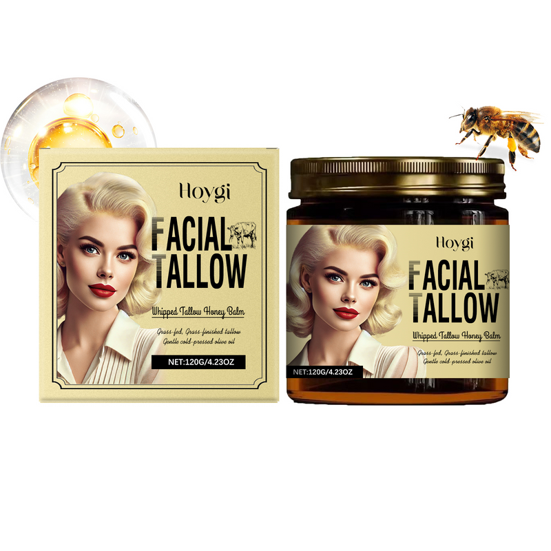 Hoygi Tallow Honey Moisturizing Cream, Deeply Moisturizes, Hydrates, Soothes, And Comforts Skin