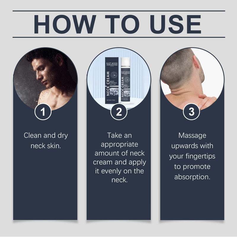 East Moon Men's Neck Moisturizing Care Cream, Hydrating And Firming Skin, Reducing Neck Wrinkles, Nourishing Care Cream