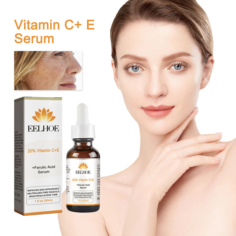 Vitamin C+E Essence Reduces Fine Lines, Hydrates, Brightening, And Restores Dark Skin
