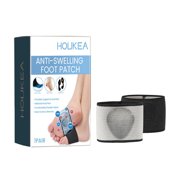 HOUKEA Anti-Swelling Foot Patch, Comfortable Support Wear Resistant Non-Slip Unisex Postural Corrective Foot Care Insoles
