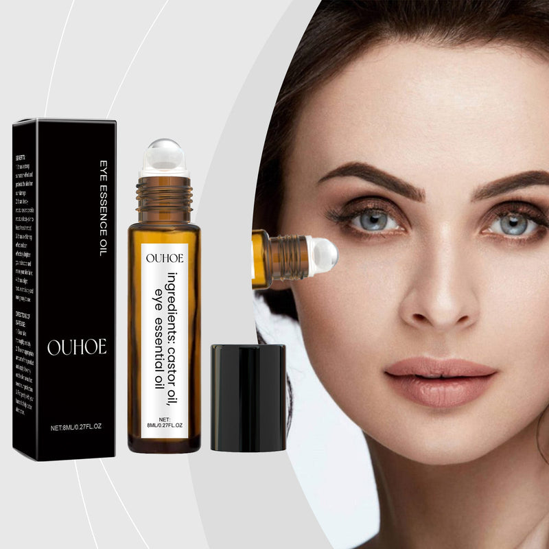 Ouhoe Castor Oil Eye Roller Brightening The Skin Around The Eyes Gentle Formula Easy To Use Eye Care Oil