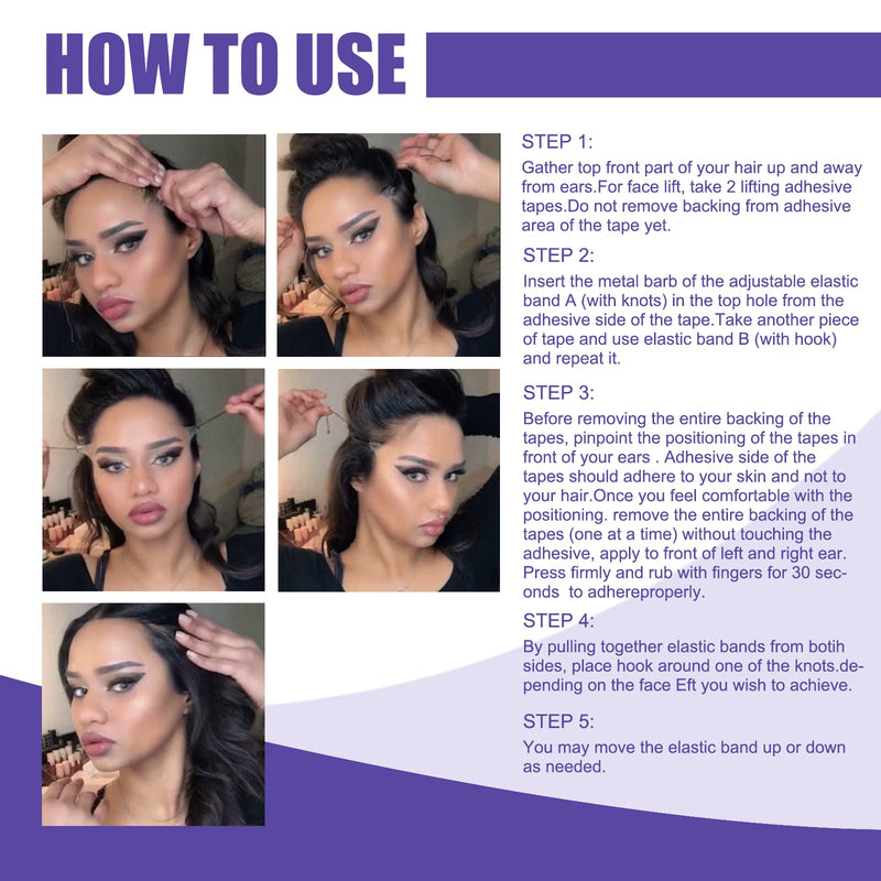 EELHOE V-Shaped Thin Face Stickers, Tighten Facial Skin And Shrink Jaw Muscles V Face Lift Shaper