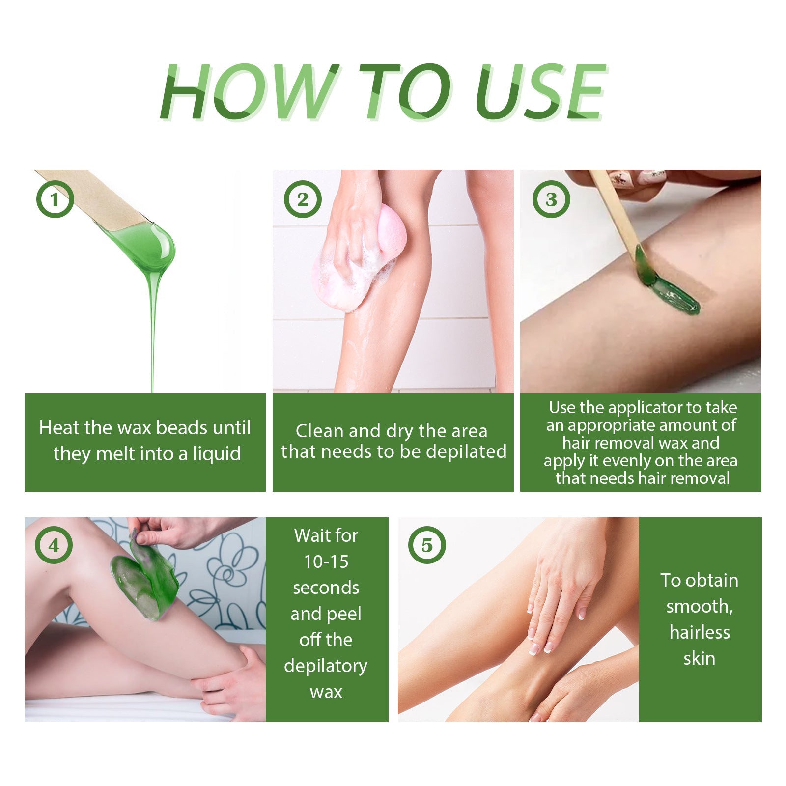 Gentle Hair Removal, Armpit Full Body Gentle Hair Removal Does Not Irritate The Skin Fine Smooth Hair Removal Wax