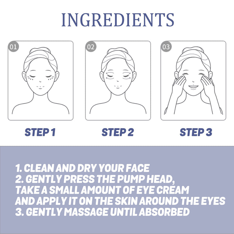 Active Eye Cream, Repair Eye Bags And Dark Circles Elastic Firming Skin Around The Eyes Anti-Wrinkle Eye Cream