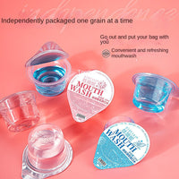 Portable Oral Care Solution in Jelly Cups - Disposable Independent Packaging for Travel and Accommodation