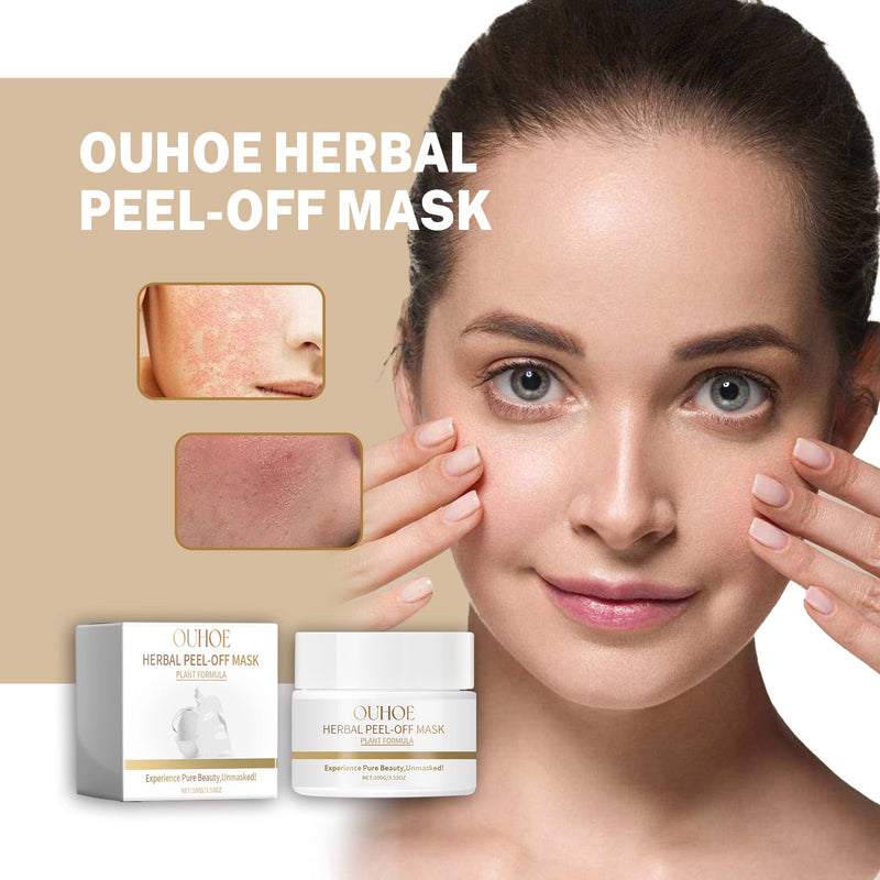 Herbal Peel-Off Mask, Pore-Shrinking Deep Gentle Cleansing Blackhead Removal Peel Mask