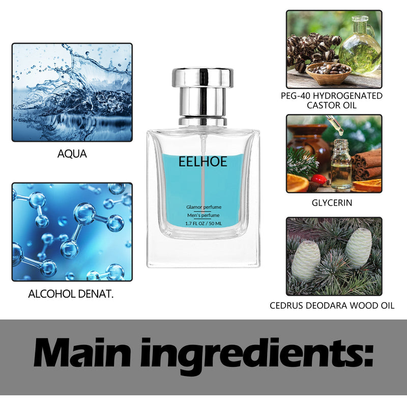 EELHOE Glamor Perfume, Refreshing Mild Not Pungent Long - Lasting Fragrance Natural Fragrance Dating Niche Perfume
