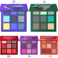 CMAADU Brand 9color Diamond Bright Eye Shadow Palette Matte Shimmer Glitter Eye Shadow Powder Cosmetic Party Makeup Kit