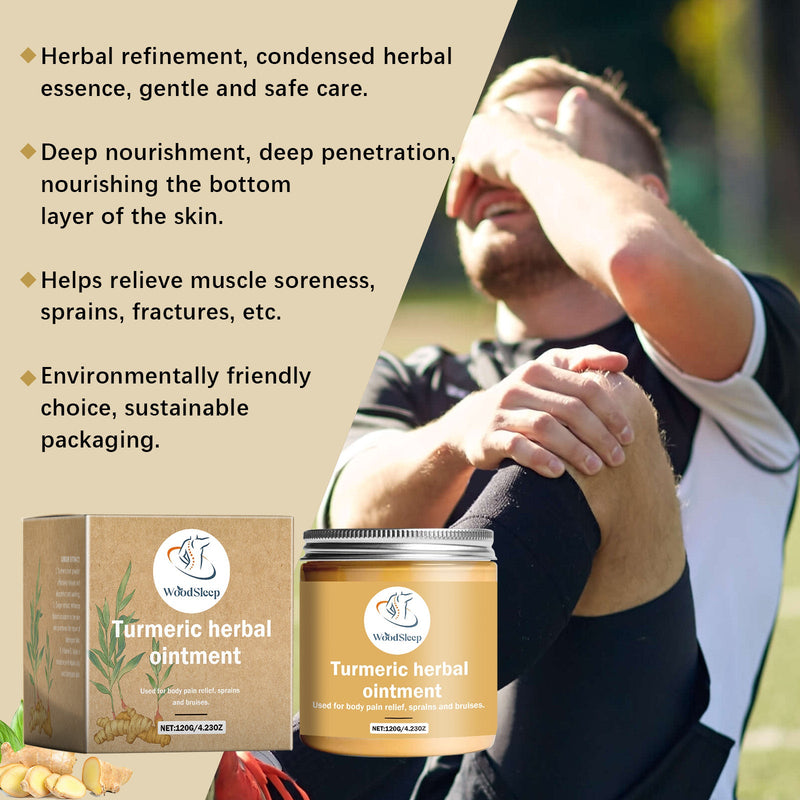 WoodSleep Turmeric Care Cream Rub Rub Rub Knee Body Skin Care Herbal Cream