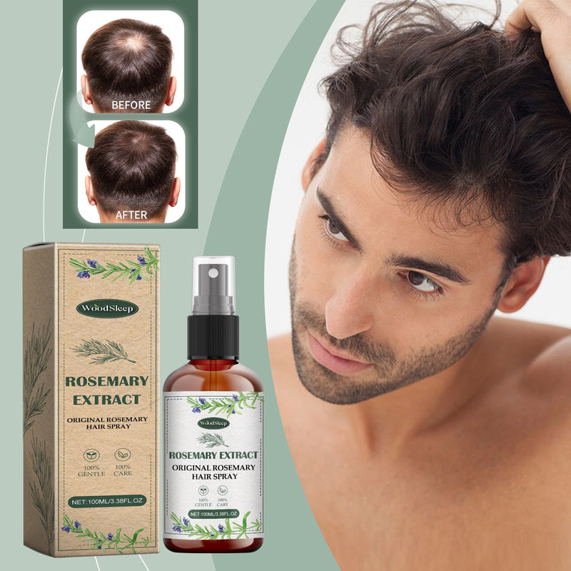 Original Rosemary Hair Spray, Rosemary Dense Hair Nourishing Scalp Massage Jet Black Growth Spray