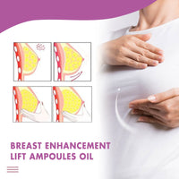 EELHOE Breast Enhancement Lift Ampoules Oil, Gently Moisturize And Tighten The Breasts Plump And Full Lifting Breast Care Essence