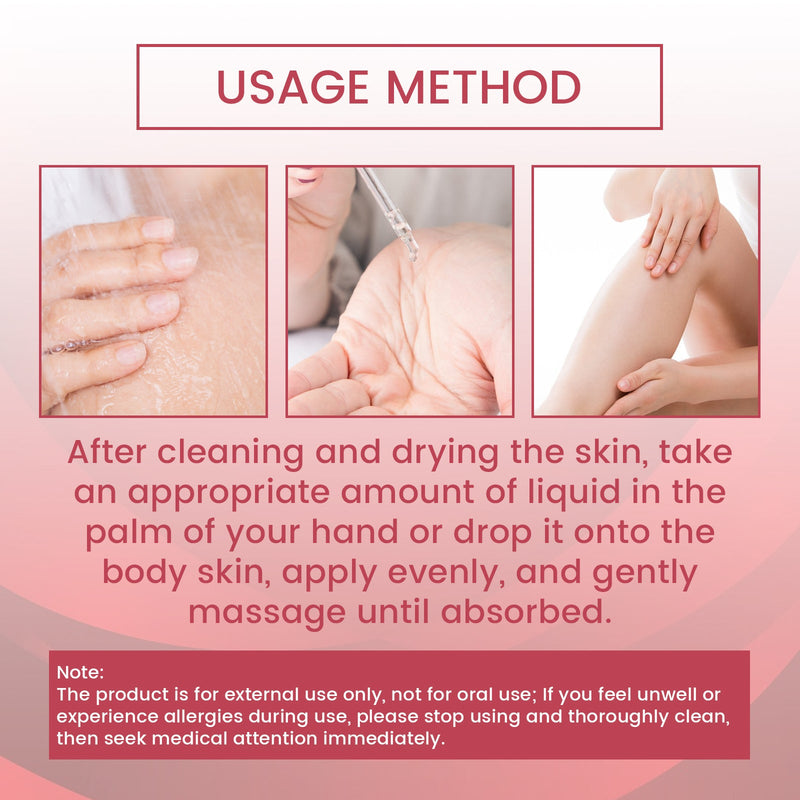 OUHOE Herbal Body Oil, Firming Skin Shape Body Moisturizing Massage Oil