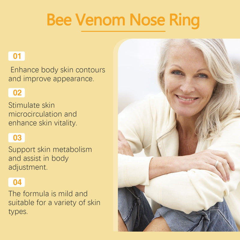 Body Shaping Bee Venom Nose Ring, Light Abdominal Beauty Show Body Figure Tight Skin Body Care