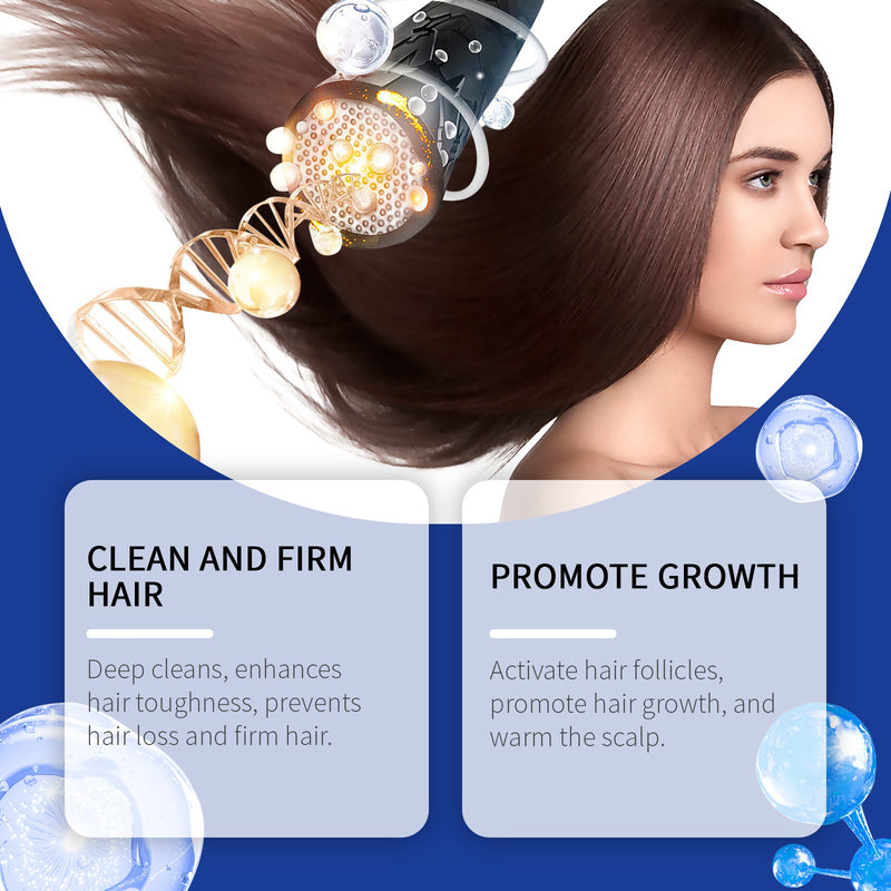 Jaysuing Copper Peptide Hair Care Shampoo Nourishes Scalp Hair Follicles Smooth Hair Roots Moisturizing Moisturizing Shampoo