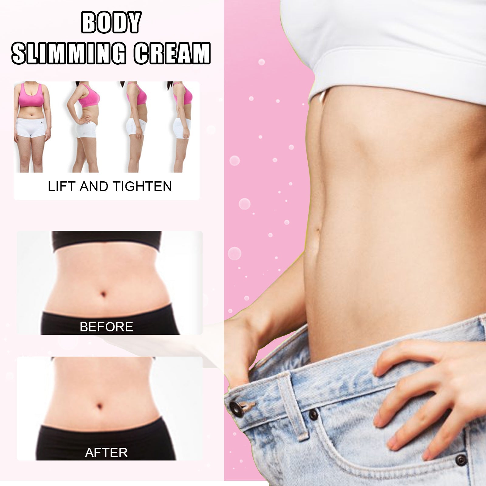 EELHOE Body Slimming Cream, Massaging Sculpting Firming Nourishing Tender Skin Slim Body Cream