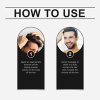 East Moon Hair Styling Powder, Lazy Hair Styling Fluffy High Cranial Top No Hair Seam Hair Styling Powder