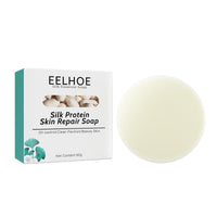 Silk And Goat Milk Handmade Soap, Deep Clean And Repair Skin Moisturizing And Tender Silk And Goat Milk Cleansing Soap