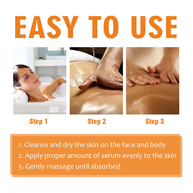 OUHOE Vitamin C Face & Body Serum - Repairs, Brightens & Fights Fine Lines