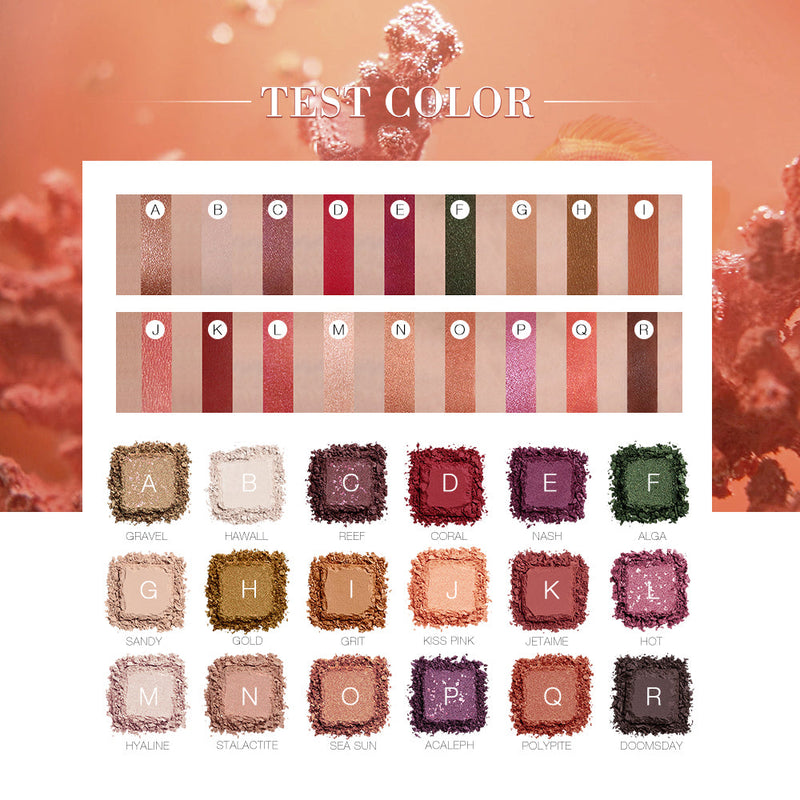 Beauty 18 Color Eye Shadow Plate Pearl Glitter Powder High Gloss Matte Multi Color Eye Shadow Plate Color Makeup
