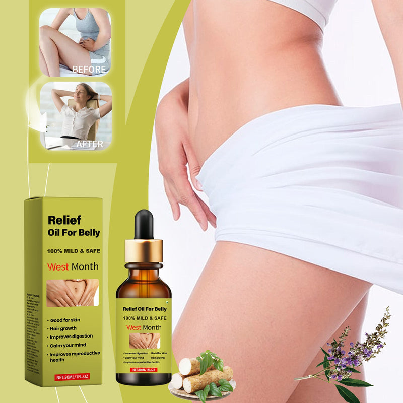 West&Month Body Care Essential Oil, Daily Massage Treatment For Tummy Upset Body Care Essential Oil