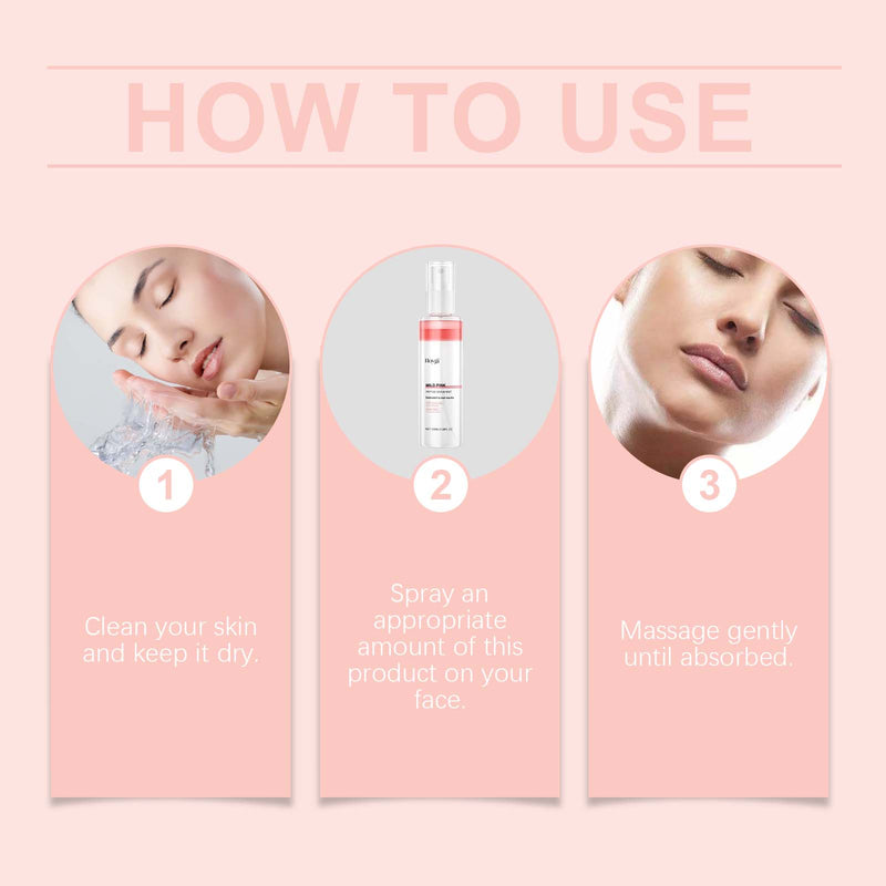 Hoygi Nicotinamide Rose Moisturizing Spray, Gentle Moisturizing Facial Skin Daily Skin Care Wet Compress Spray