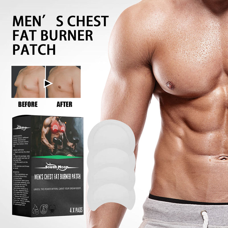 South Moon Men's Chest Fat Burner Patch, Chest Firming And Anti-sagging Chest Massage And Care Patch