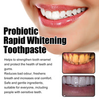 Probiotic Rapid Whitening Toothpaste, Fresh Breath To Remove Stains And Tartar White Teeth To Remove Odor And Beautiful Teeth