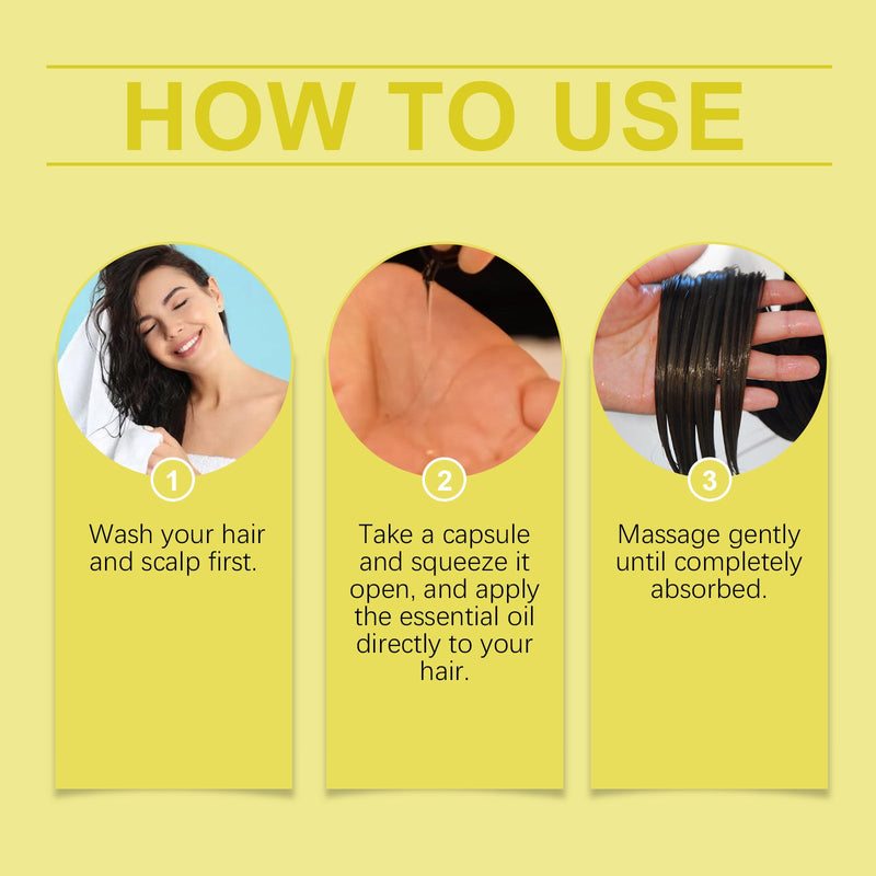 EELHOE Hair Essential Oil Capsule Scalp Care To Improve Dry Hair And Smooth Hair Care Essential Oil Gentle Moisturizing