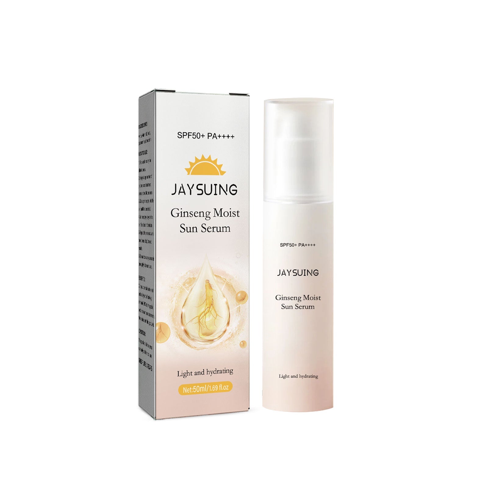 Ginseng Moisturizing And Protective Essence, Natural Makeup Moisturizing Refreshing And Protecting Against Ultraviolet Light Essence