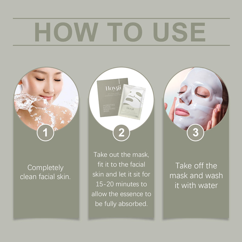 Hoygi Collagen Moisturizing Mask (Box Set) Firming Skin Care Moisturizing Hydrating Facial Lifting Care Mask