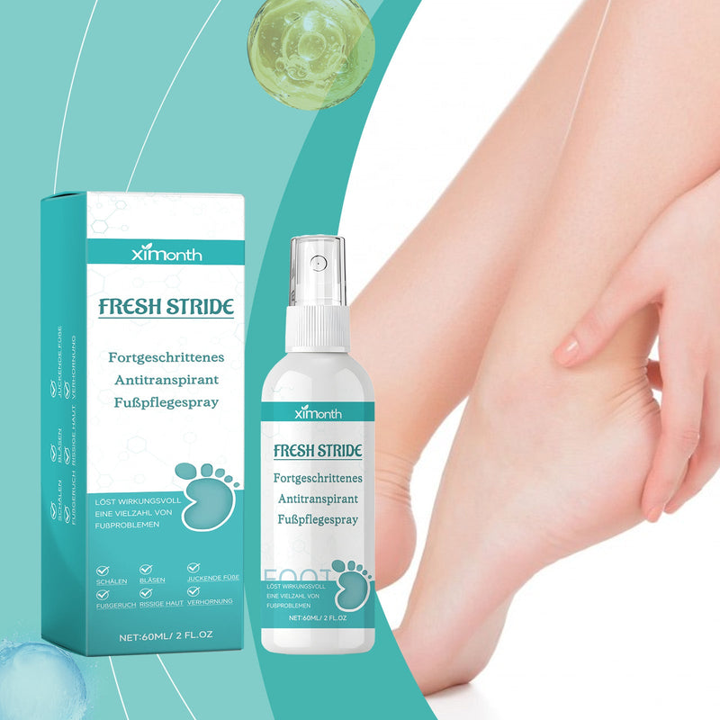 Foot Antiperspirant Spray, Quick Antiperspirant To Remove Foot Odor And Improve Foot Perspiration Long-Lasting Refreshing Treatment Spray