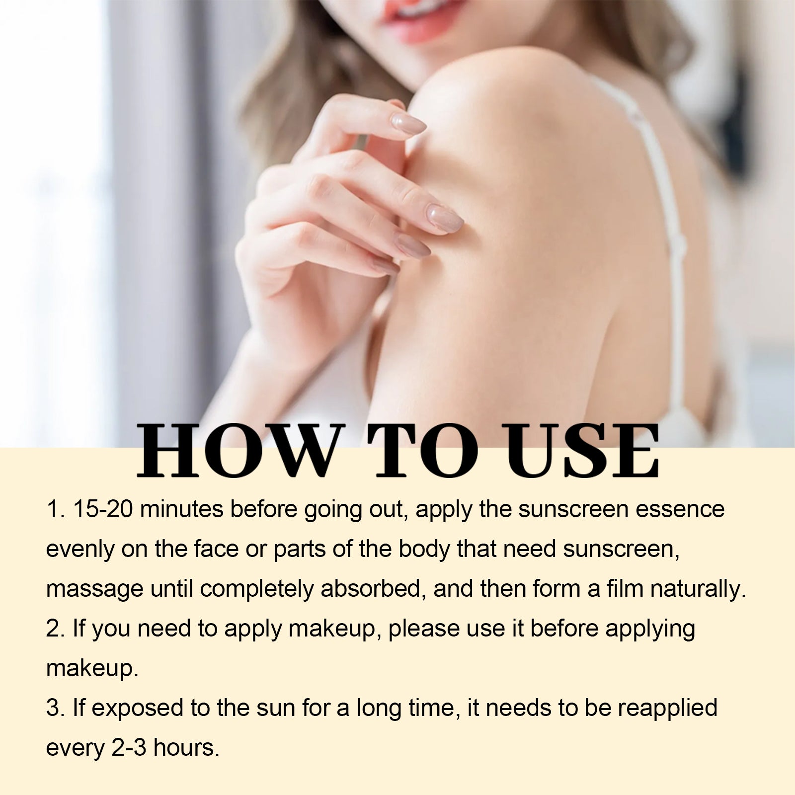 Sunscreen Serum, Outdoor Protection Brightening Skin Hydrating Non-Greasy Moisturizing Skin Protection Serum