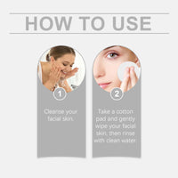 Hoygi Glycolic Acid Exfoliating Shims, Gently Cleanse Facial Skin Comfortable, Refreshing And Glossy Skin Shims