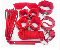 Nylon Plush Set Cross 18-Piece Set 7-Piece Set Leather Handcuffs Plush Anklets