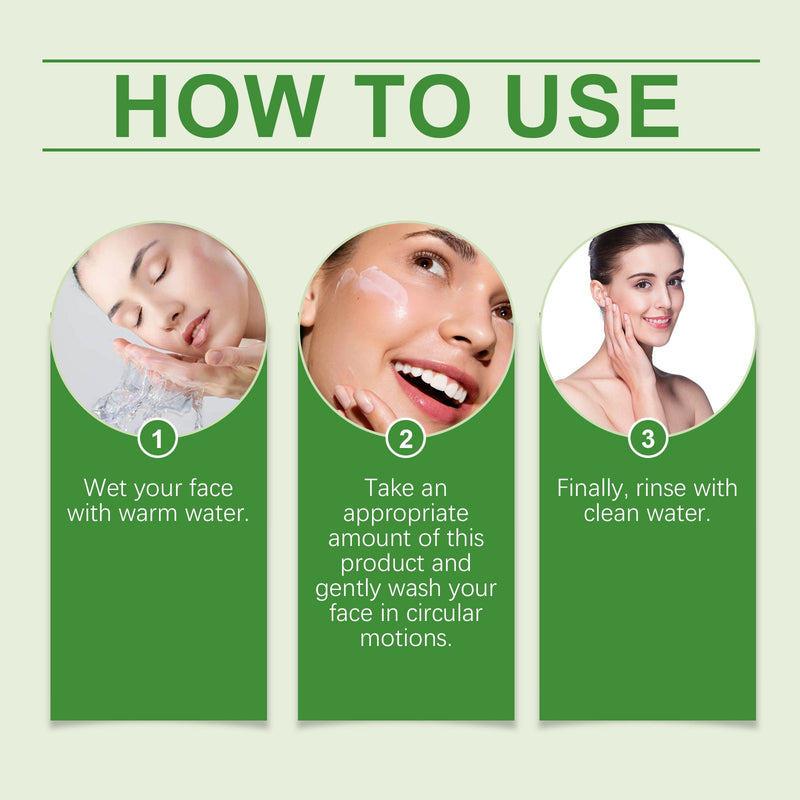 Green Tea Cleansing Gel Gloss Oil Control Clean Balance Skin Moisturizing Moisturizing Skincare Set