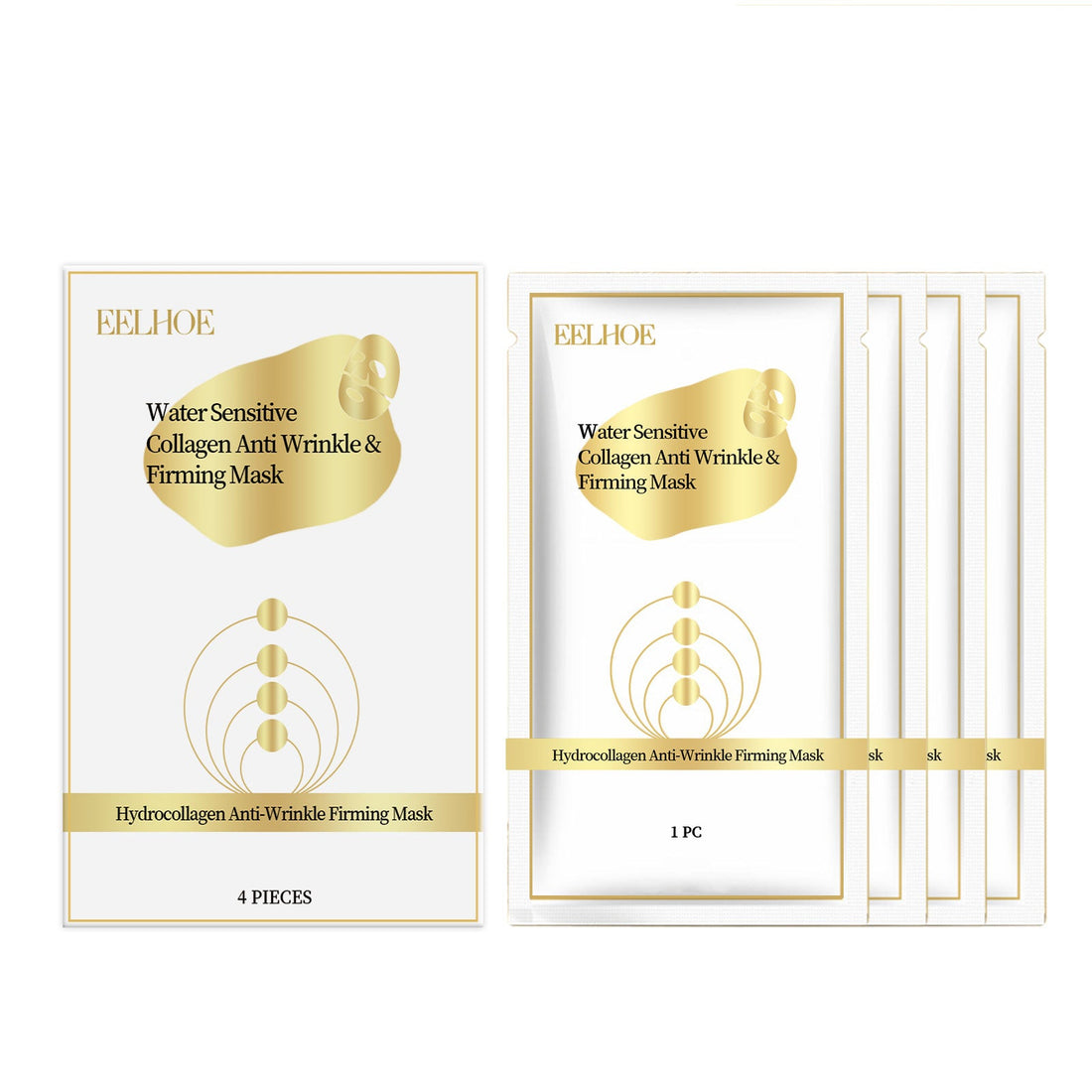 EELHOE Collagen Face Mask - Moisturizing & Brightening Fine-Line Skin Care Mask