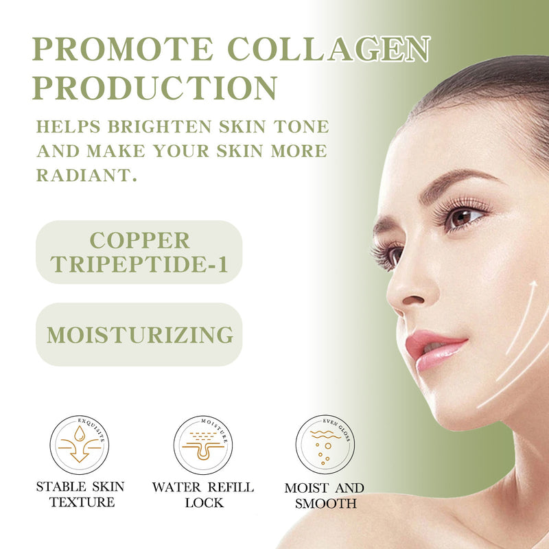 Copper Peptide Serum, Hydrating Brightens The Moist Firming Skin Fade Out Fine Lines Shine White Essence
