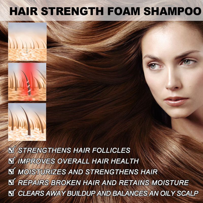 Dense Hair Foam Shampoo, Clean Scalp, Moisturize And Thicken Hair, Solid Hair, Fluffy And Smooth Shampoo