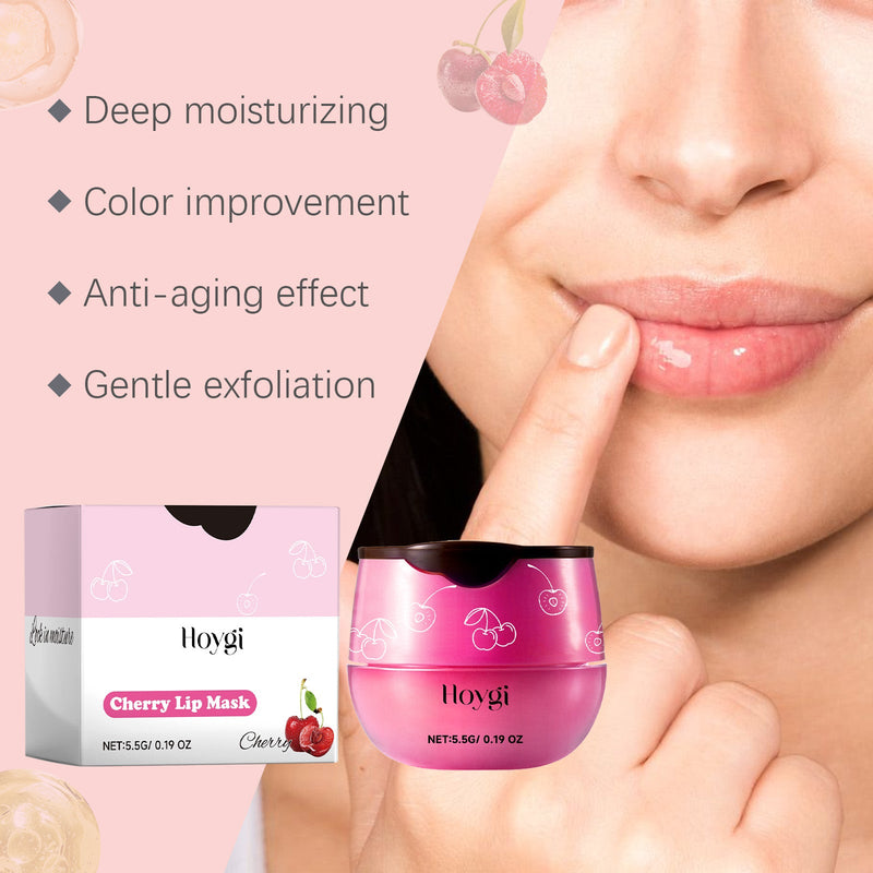 Cherry Lip Mask, Lip Repair, Anti-Cracking, Moisturizing And Fading Lip Lines Lip Care